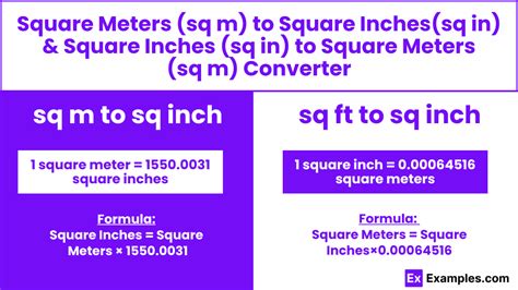 sqm to sq inch