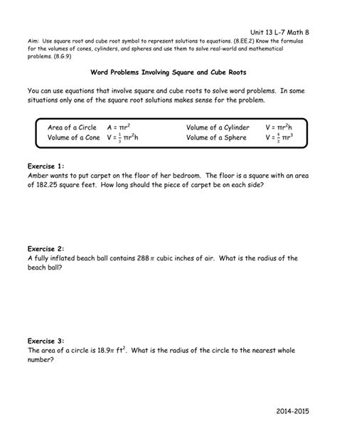 square cube root word problems pdf Epub