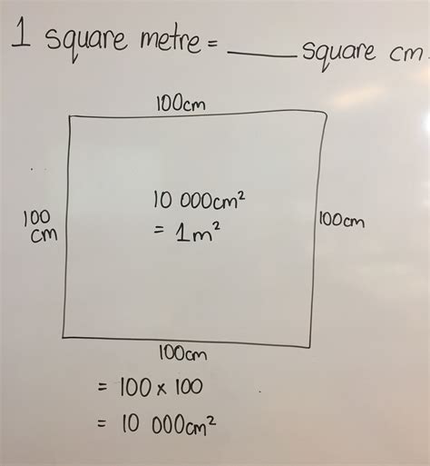 squares to meters