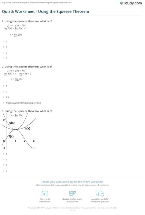 squeeze theorem practice problems
