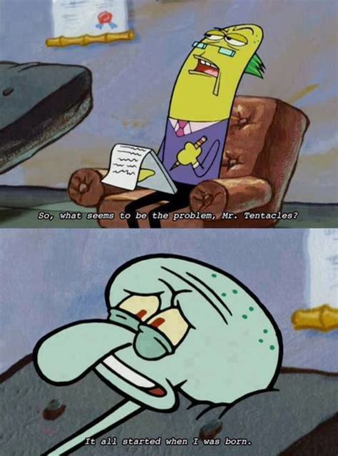 squidward talking in therapy scene