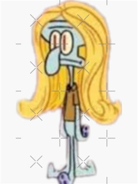 squidward with wig