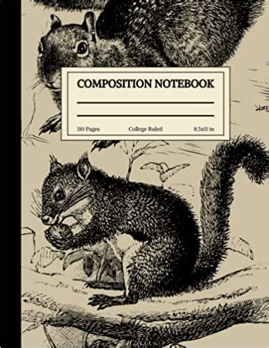 squirrel journal notebook composition laminated Doc