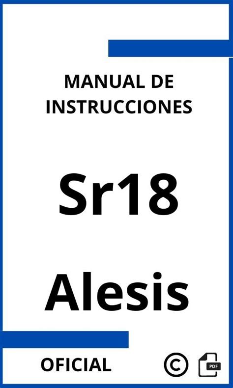 sr 18 manual pdf Epub