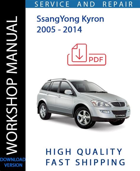 ssangyong kyron service repair manual downloa by lindseylayton Kindle Editon