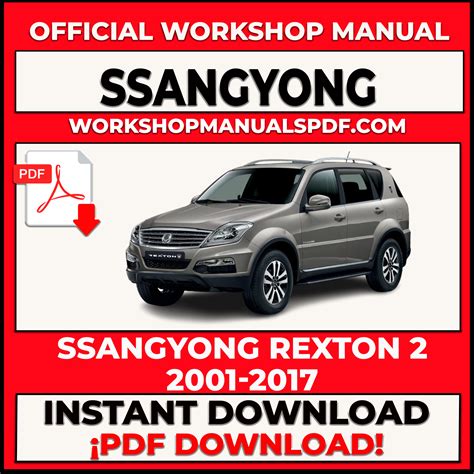 ssangyong rexton workshop service repair manual Reader
