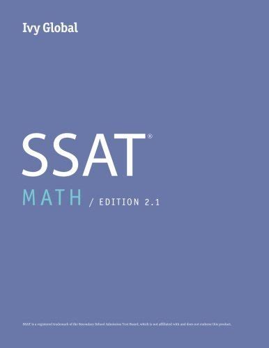 ssat math ivy global Reader