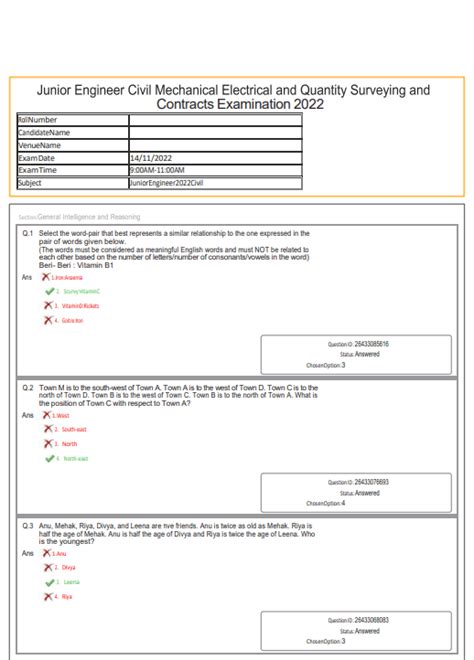 ssc junior engineer exam 2013 question paper PDF