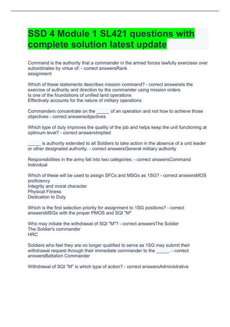 ssd 4 module 1 exam answers Kindle Editon