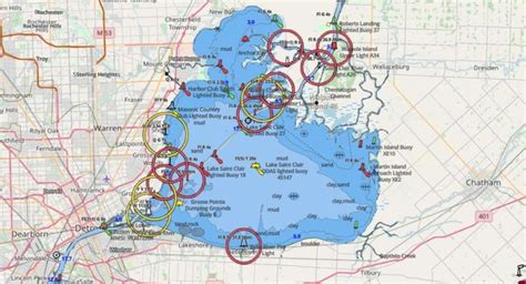 St Clair River Depth Chart