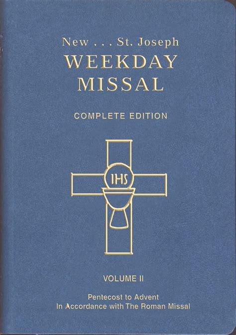 st joseph weekday missal complete edition vol 2 pentecost to advent Kindle Editon