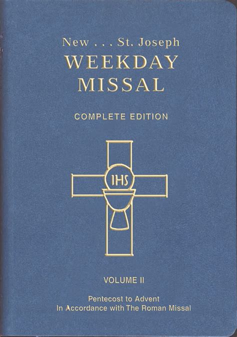 st joseph weekday missal complete edition vol 2 pentecost to advent Kindle Editon