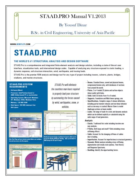 staad pro tutorial manual pdf Epub