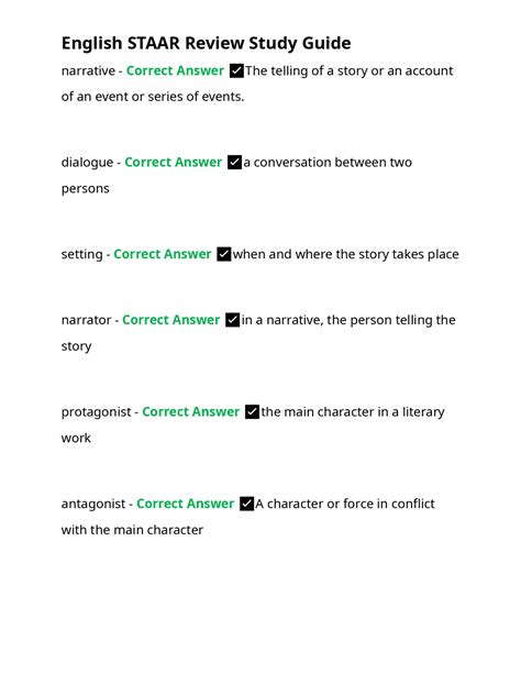 staar review study guide for english Epub