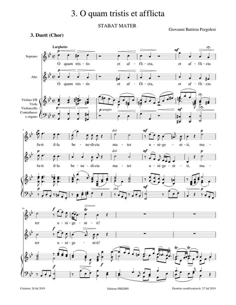 stabat mater vocal score soprano alto solos sa chorus piano latin Doc
