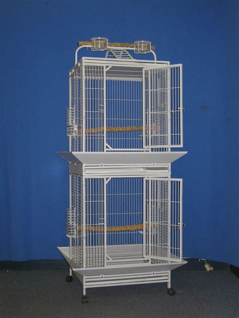 stacked bird cages