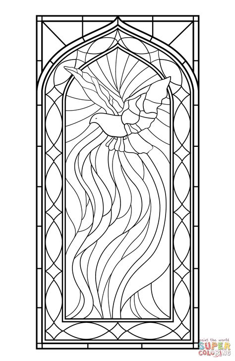 stained glass coloring book liturgical Doc