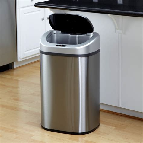 stainless garbage can