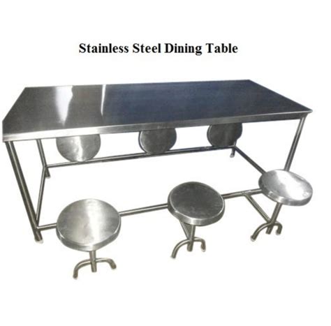 stainless steel dining table 6 seater