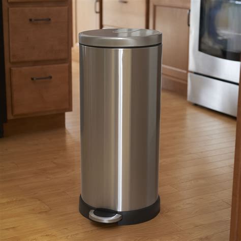 stainless steel garbage can