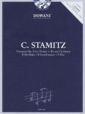 stamitz concerto no 3 in b flat major clarinet and piano reduction dowani book or cd Doc