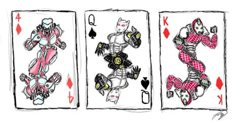 stand that looks lke playing cards jojo