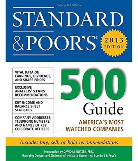 standard and poors 500 guide 2013 standard and poors 500 guide PDF