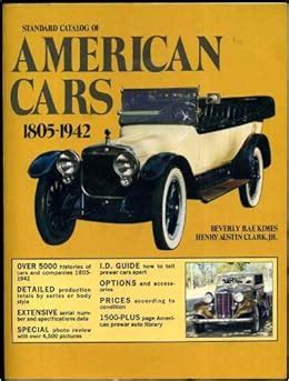 standard catalog of american cars 1805 1942 Epub