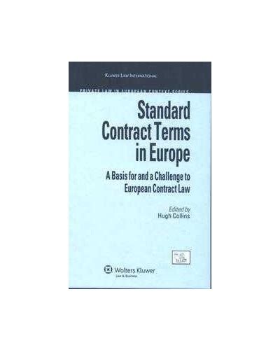 standard contract terms in europe standard contract terms in europe Kindle Editon