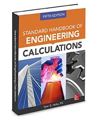 standard handbook of engineering calculations fifth edition Kindle Editon