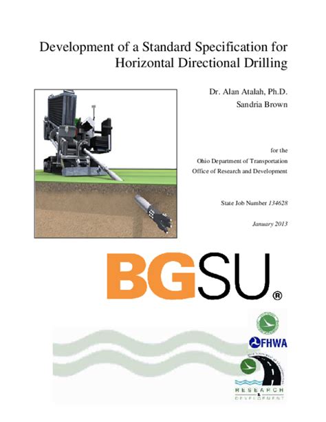 standard specifications horizontal directional drilling free Epub