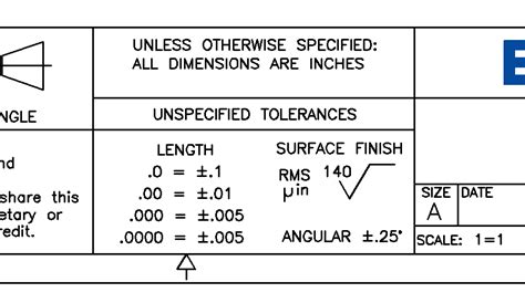 standard tolerances on drawing Epub
