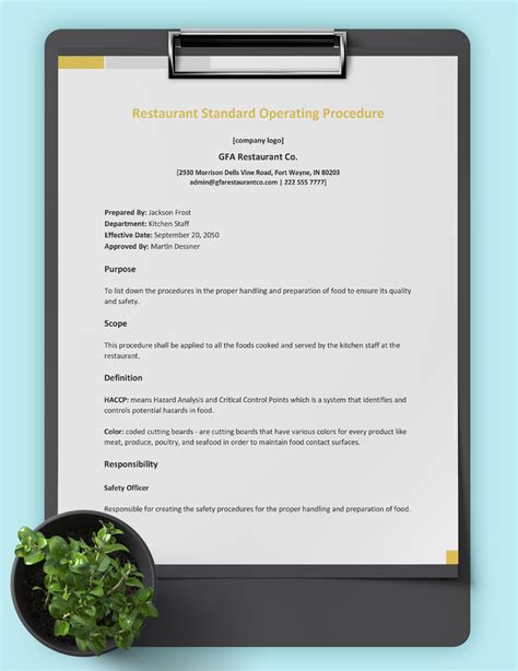standard-operating-procedure-templates-catering Ebook PDF