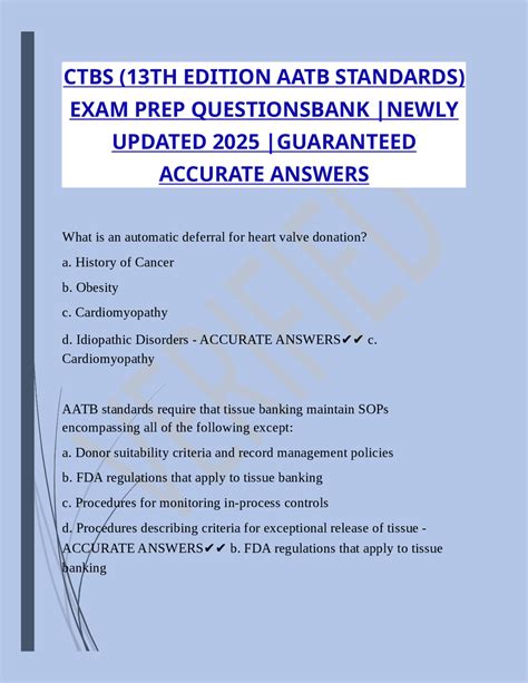 standards for tissue banking 13th edition Reader