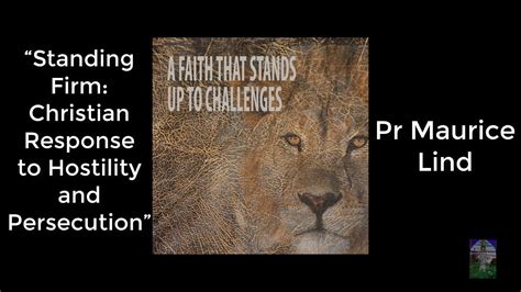 standing firm a christian response to hostility and persecution Epub