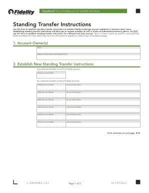 standing letter of instruction fidelity investments Epub