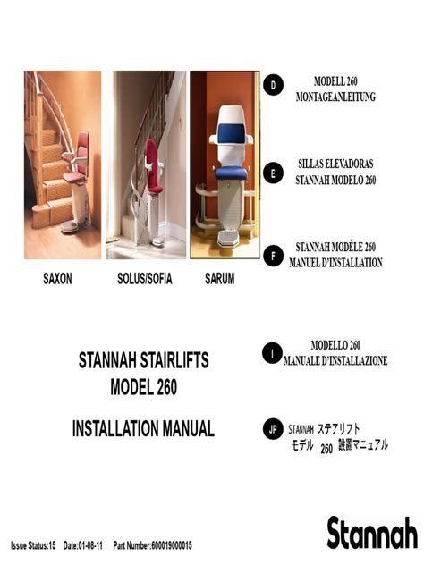 stannah install manual PDF