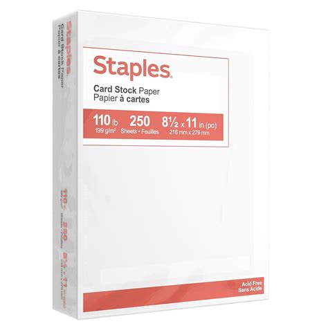 staples card stock