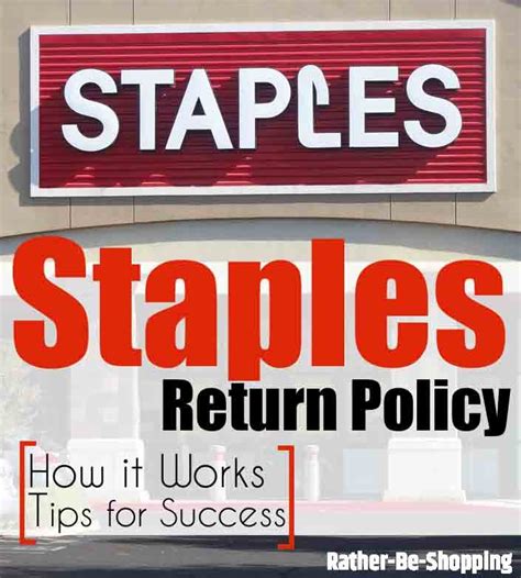 staples policy on returns