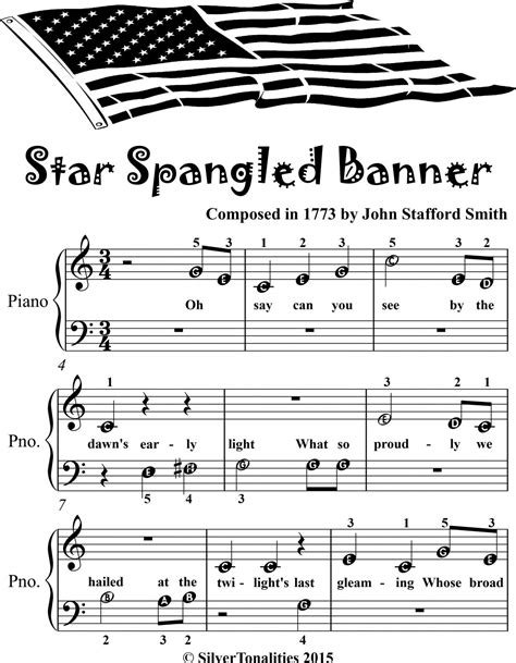 star spangled banner piano