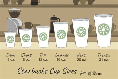 Starbucks Drink Sizes Chart