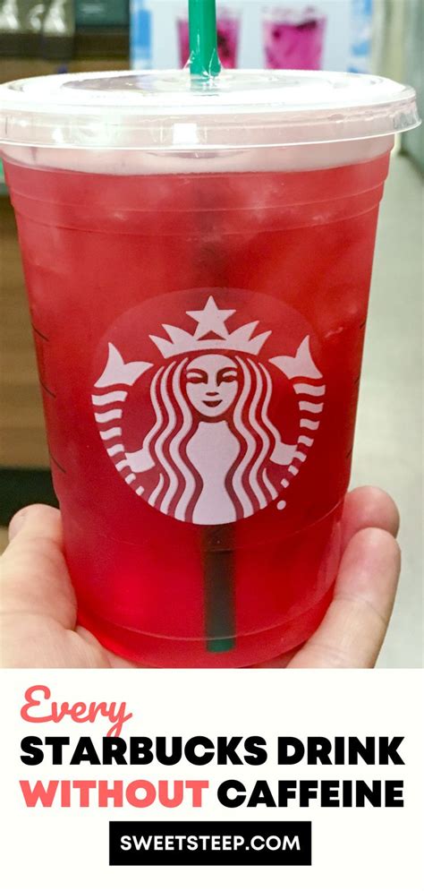 starbucks drinks without caffeine