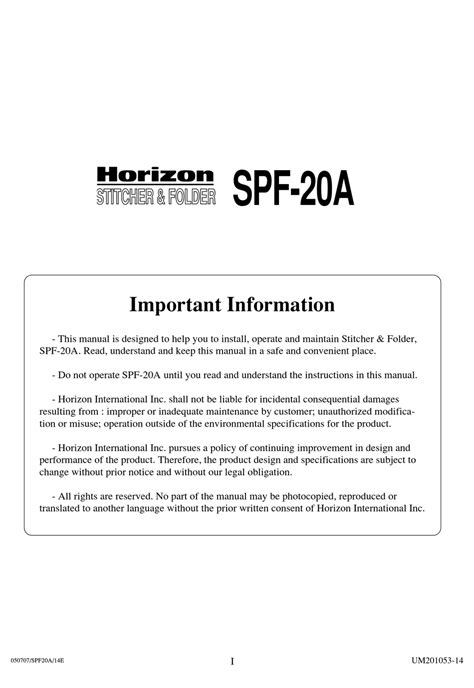 stard horizon spf 20 manual pdf Doc