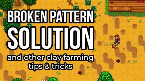 stardew clay farming pattern