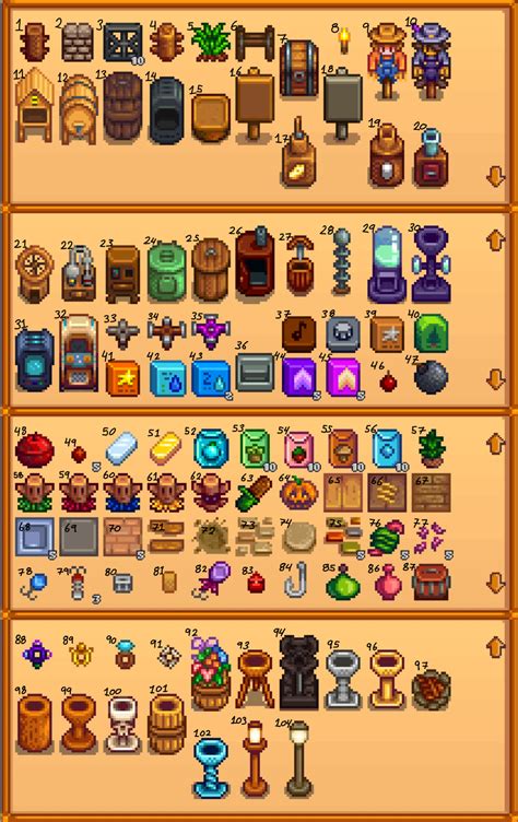 stardew crafting checklist