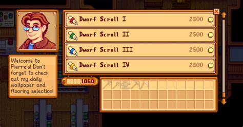 stardew dwarf scroll