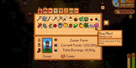 stardew valley bug meat