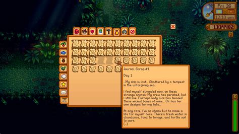 stardew valley journal scrap