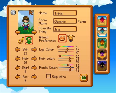 stardew valley names