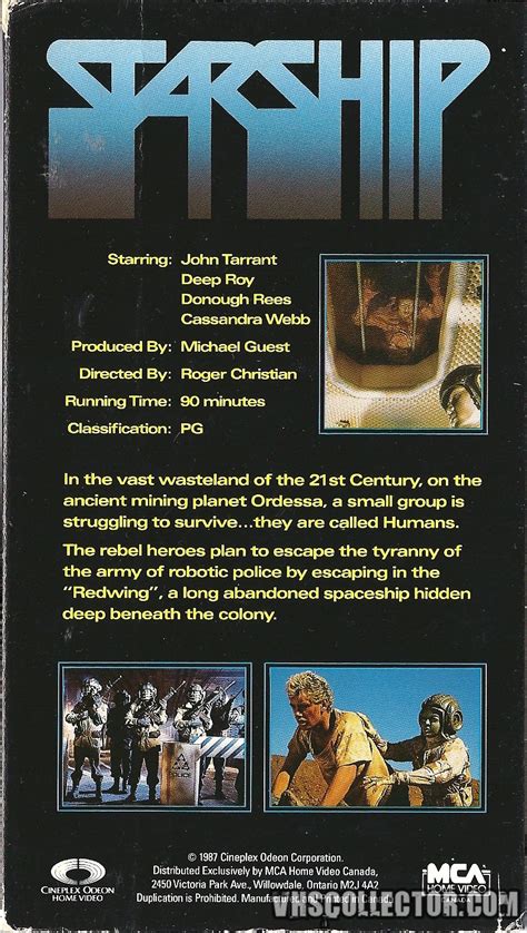 starship vhs movie 1984